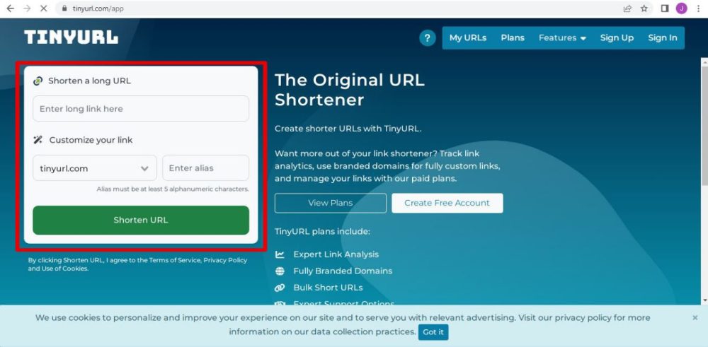 Shorten Your Affiliate Link 