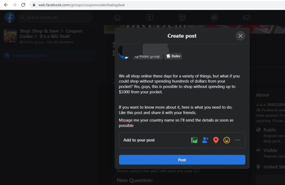 Craft Your Facebook Post 