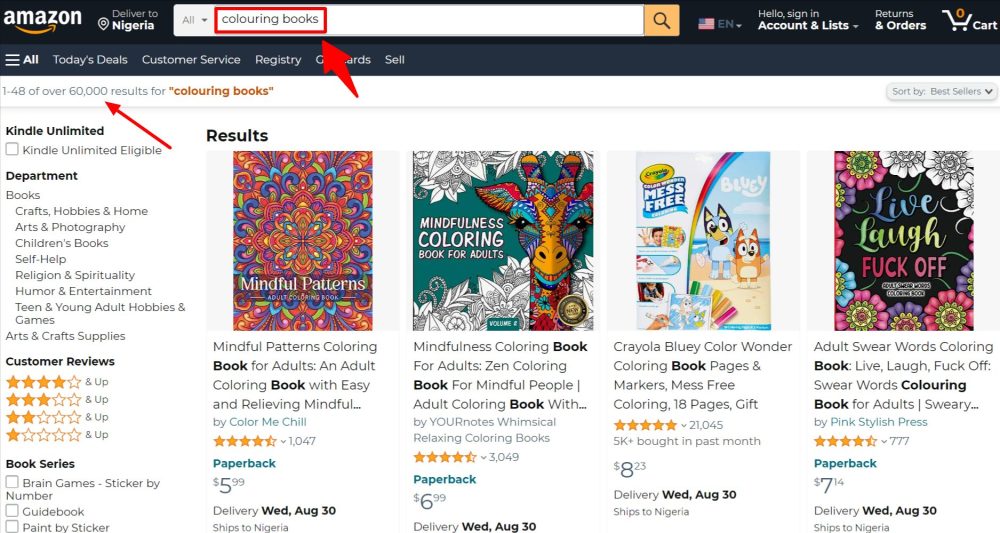Selling Coloring Books Niche Research