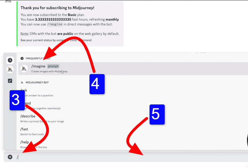 MidJourney account. Create a free account