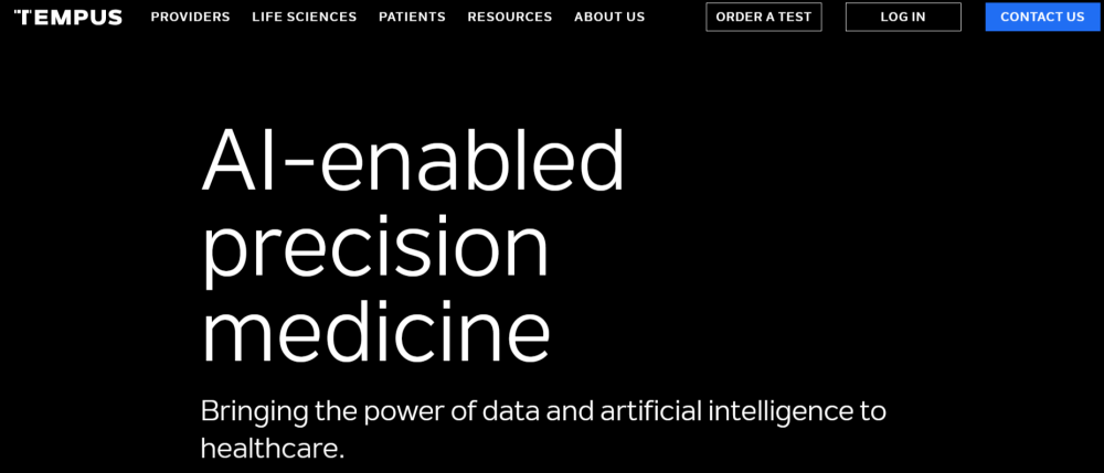 Tempus applied AI and ML to healthcare