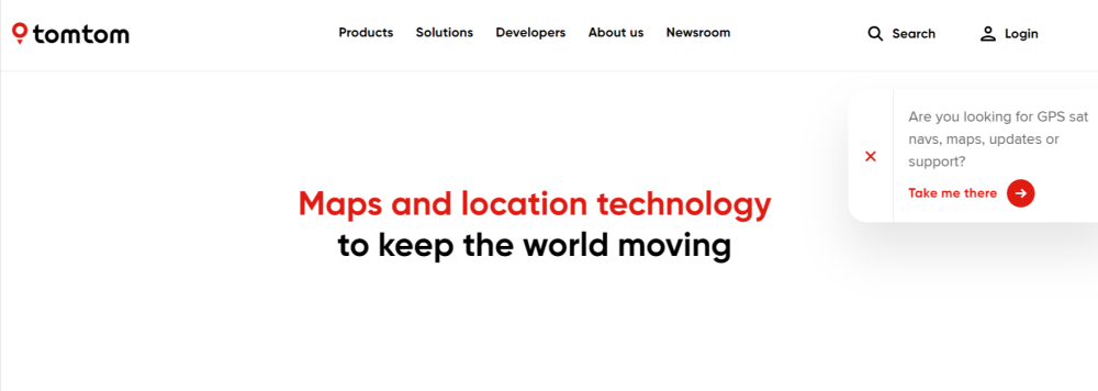 TomTom provides location-based technologies 