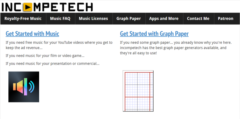 incompetech Music-and-also-Graph-Paper