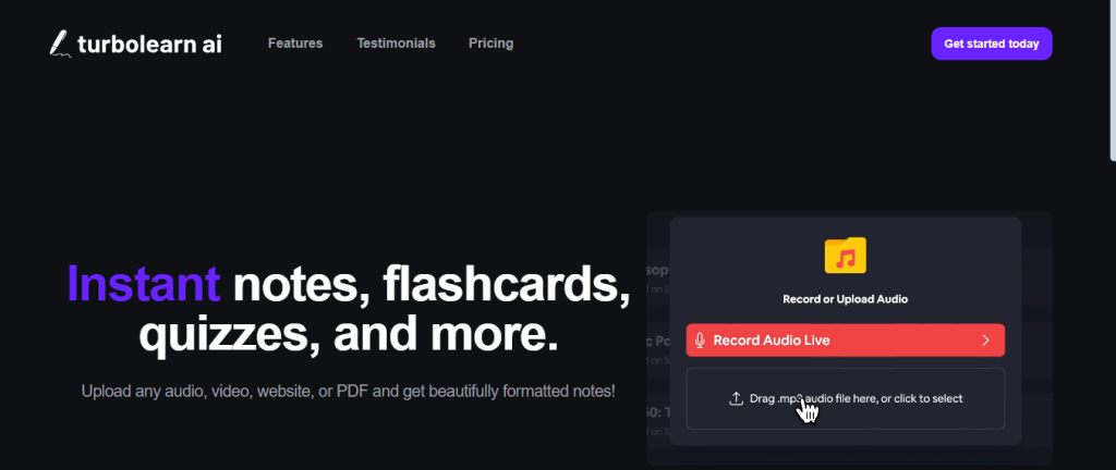 This Turbolearn Ai Generates Notes, Flashcards, and Quizzes From Your Lectures