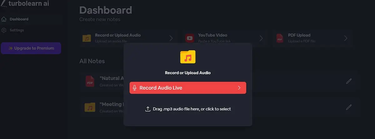 Record Live Audio