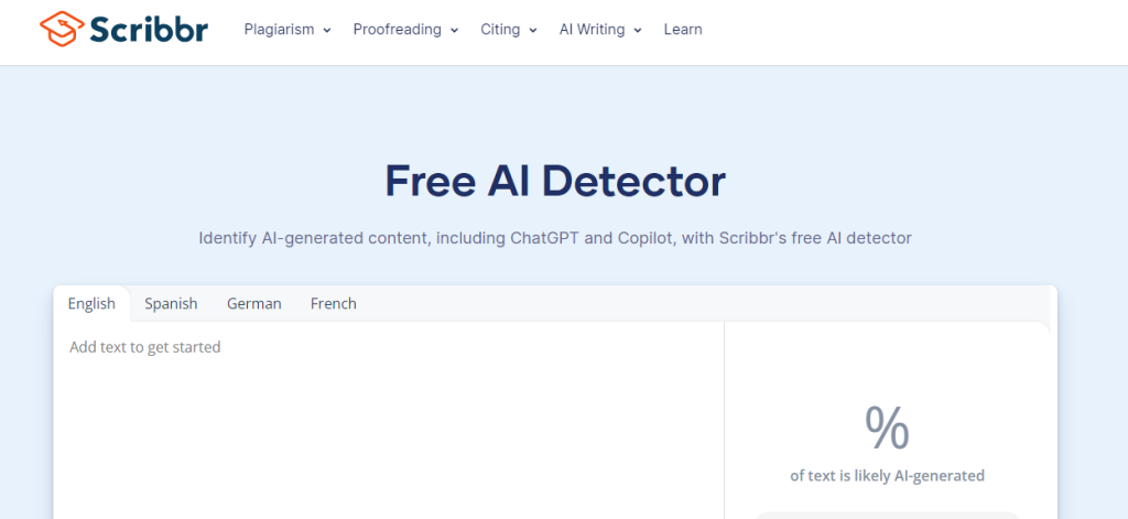 How to Register On Scribbr AI Detector Website